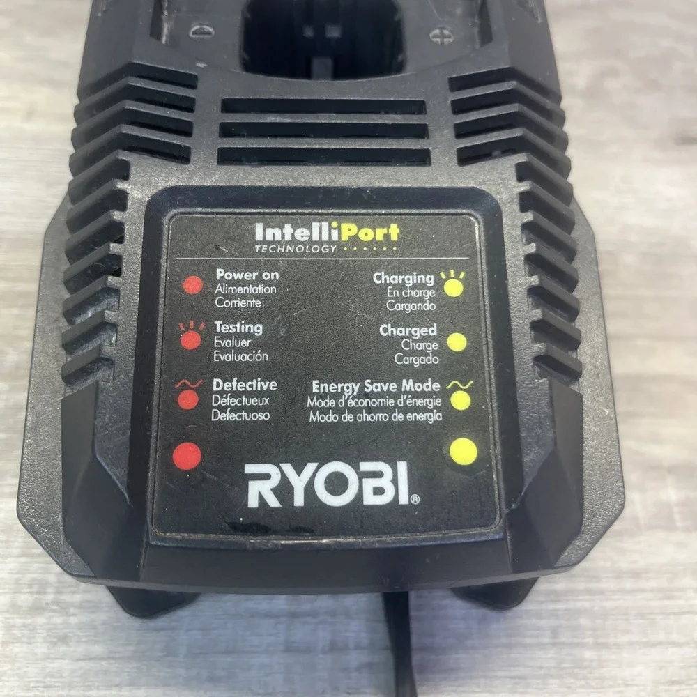 Ryobi P118 Lithium-ion/Ni-Cad ONE+ 18V IntelliPort Battery Charger Tested/Works